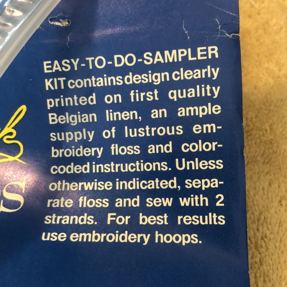 Needles 'N Hoops GRANDMOTHER SAMPLER Stamped Cross Stitch Kit - Picture 3 of 6